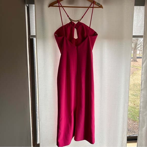 NWOT Halston Adrina Dress in Stretch Crepe, Pink - Picture 6 of 11